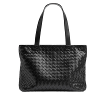 BOTTEGA VENETA Bottega 2024 new mens small INTRECCIATO braided zipper TOTE