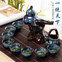 (Pure hand-made hot sale) automatic tea set set high-end high-end tea is very face-to-face