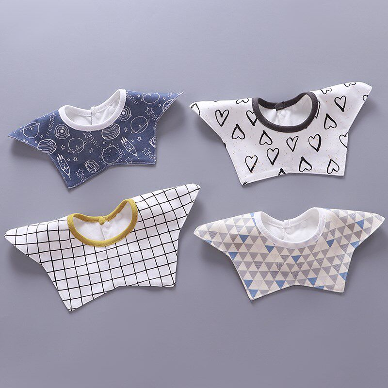 Baby's mouth towel Han Yang Pi all cotton summer exhaust towel around waterproof baby baby waterproof boy 360 degrees