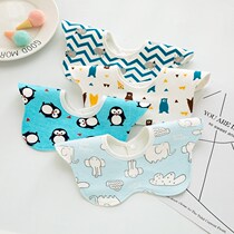 Waterproof spat towel without moisture permeability Baby 360 degrees Rotation Large Number of pure cotton ultra soft baby male and baby petal surrounding mouth pocket