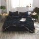 Đô thị phong cách tối giản bông bông rửa da thân thiện với bông denim vải giường quilt một thế hệ các chất béo - Khác