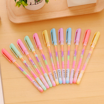 New Rainbow Pen 0 8mm six-in-one chalk marker pen water chalk 2012 black paper card pen 8g