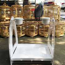Acrylic parrot station Bird Station bar table table table training rack out with portable pepper wood out of the station frame