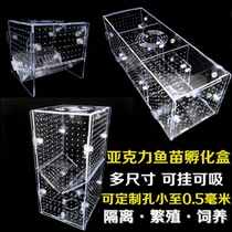 Acrylic Fry incubator box guppies breeding box fish tank isolation box extra-large spawning hatching delivery room