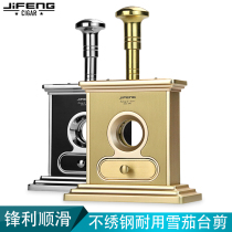 JIFENG cigar scissors metal table guillotine sharp cigar cutter