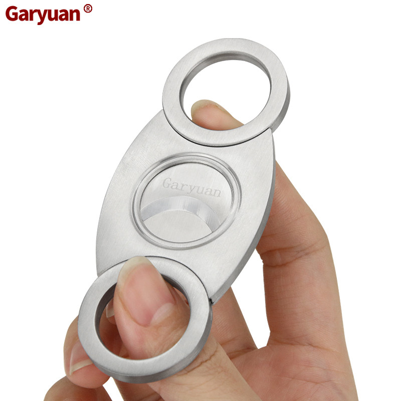 Transparent cigar scissors portable cigar scissors metal stainless steel cigar shearing strips