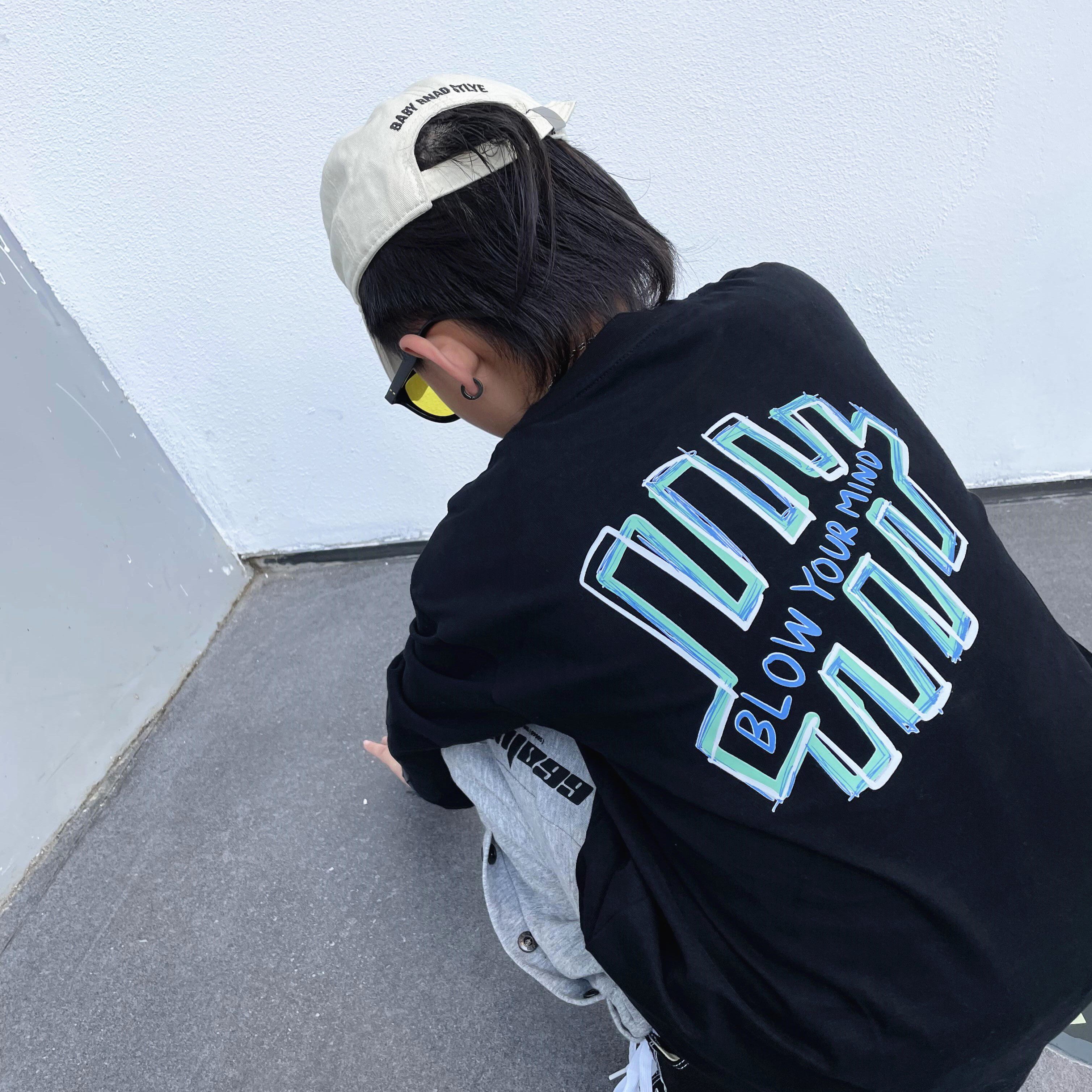 Day Series Children's Clothing Fall Children Long Sleeves T-shirt Hip Hop Street Dance Baby Round collar CUHK boy blouse boy jersey