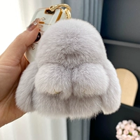 Светло -серое истинное изготовление волос кролика REX