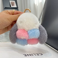 Семь цветов (из меха кролика рекс) 10см.