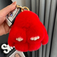 Большой красный (из меха кролика рекс) 10см.