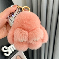 Телесно-розовый (из меха кролика рекс) 10см.