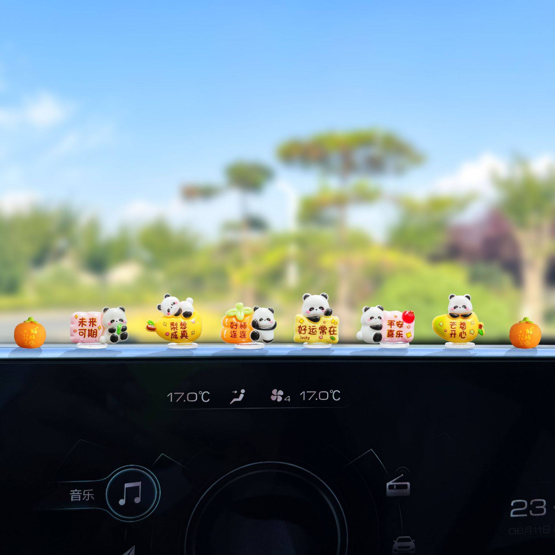 Cute and Fun Panda Car Interior Decoration 2026 Trendy New Dashboard Ornament for Girls