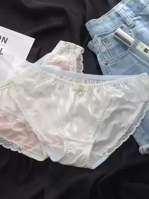 Milk silk underwear female cute Japanese Princess sexy sweet cotton crotch girl waist net yarn breifs