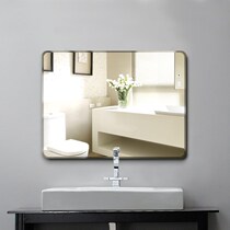 Rectangular hanging wall home wall home Square hanging mirror toilet mirror non-perforated cosmetic mirror toilet