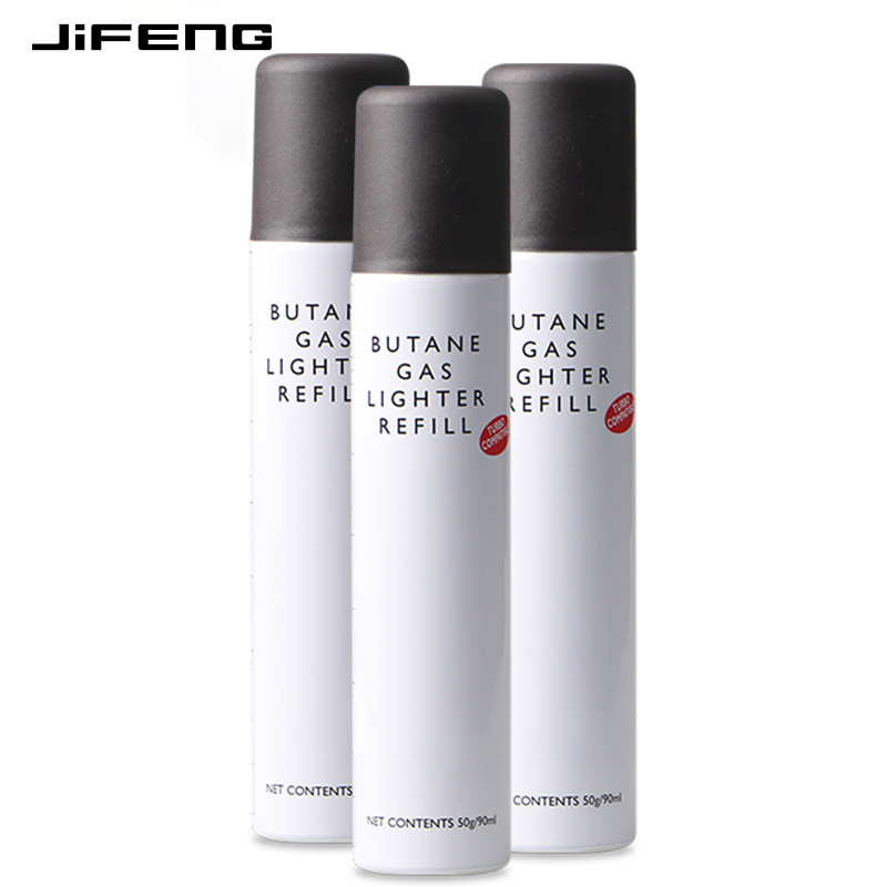 jiffeng monsoon lighter gas butane universal safety cigar lighter gas tank 90ml gas tank bottle steam bottle
