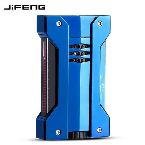 Модная портативная металлическая зажигалка, ветрозащитная подарочная коробка, упаковка