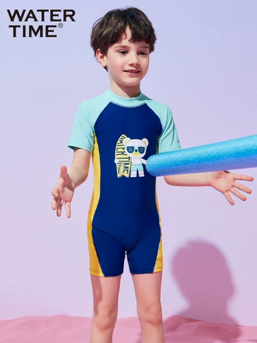 Детский купальник для мальчиков, комбинезон, лонгслив для плавания, коллекция 2023, защита от солнца, подходит для подростков