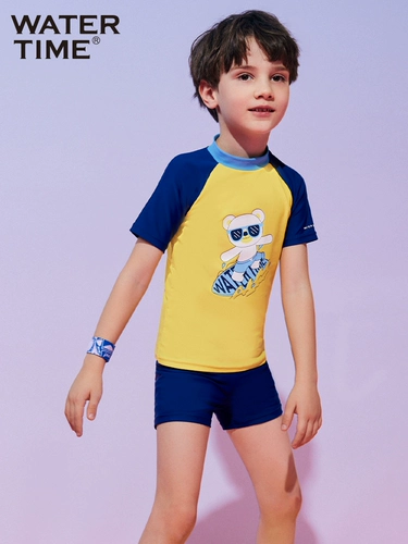 Детский купальник для мальчиков, комбинезон, лонгслив для плавания, коллекция 2023, защита от солнца, подходит для подростков