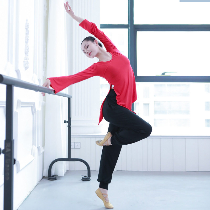 New modern dance suit female adult display slim fit and classical dance body to serve ethnic dance blouses-Taobao