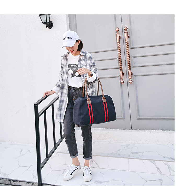 Túi vải du lịch túi xách nữ hành lý ngắn túi du lịch adidas