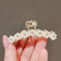 Pearl Flower Hair Clip Grip Clip Rear Brain Spoon Small Number Grip Hair Clip Large Number Clip Head Decoration 2021 Haircut Shark Clip
