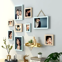 9 рамки+log+moon White Green+Сделать личные фотографии (время доставки фотографий и обслуживание клиентов подлежат)