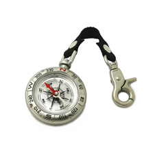 Outdoor camping mini compass high-precision compass pendant retro antique zinc alloy high-end keychain accessories