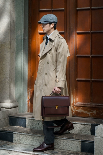 Длинный плащ, ветрозащитная мужская длинная куртка, средней длины, длина макси