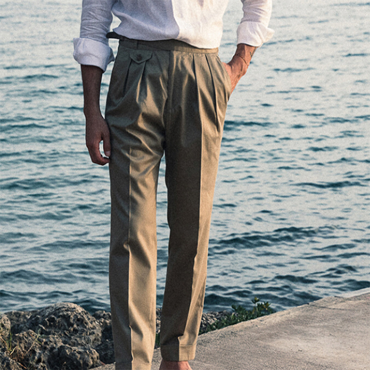Retro Gorge pants Gurkha Gentry Military Wind Tooling Casual Pants Medium-high Waist Loose 90% Pants Male