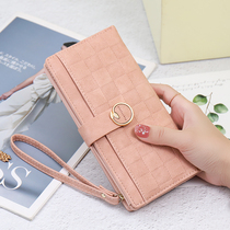 Rice Straw Man Flagship Store Wallet Lady Retro Frosted Handbag Womens Bag Hand Hold Multi-Position Card Wallet Wallet