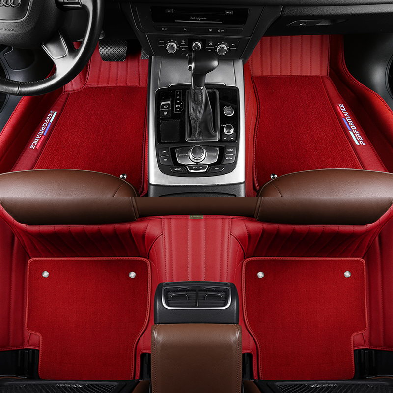 Full-surround foot pad car genuine leather trampling pad Benz B B200 B200 B180 GLE450 GLE500 GLE500