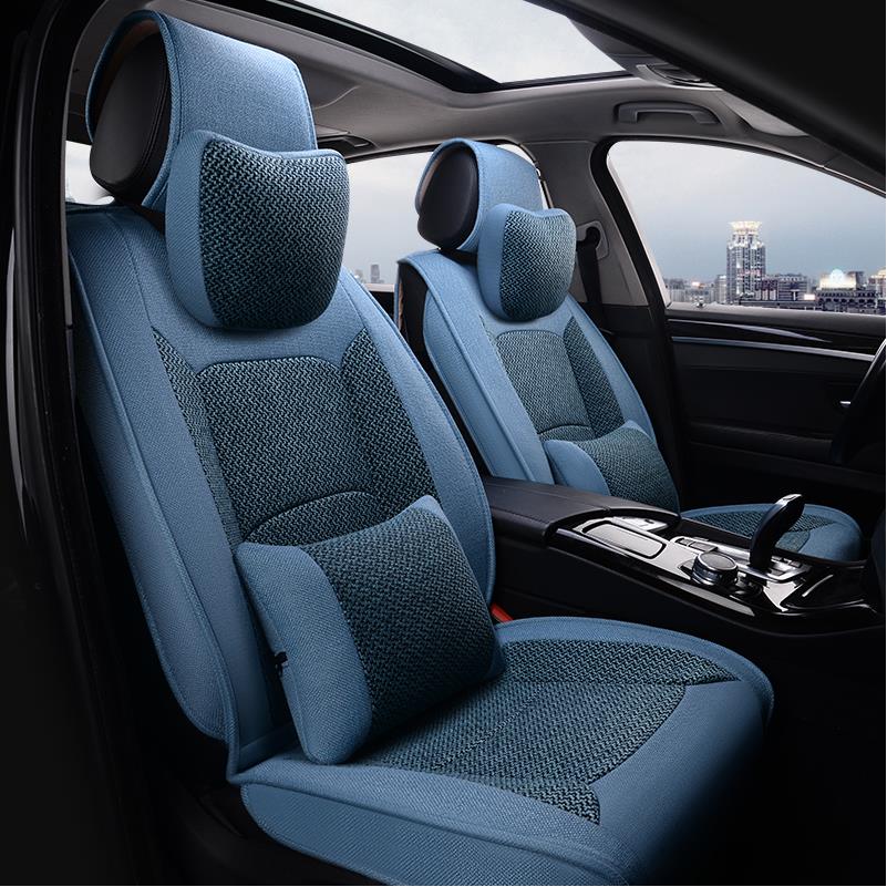 Mitsubishi Pajerov93 dedicated seat cushion completely envelops linen seat cover PAJEROv97 surge of seven car cushions