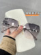Frameless Cut-Edge Sunglasses for Women, Uv Protection, 2025 New Style, High-End, Face-Slimming, Sun Protection, Gradient Color Sunglasses