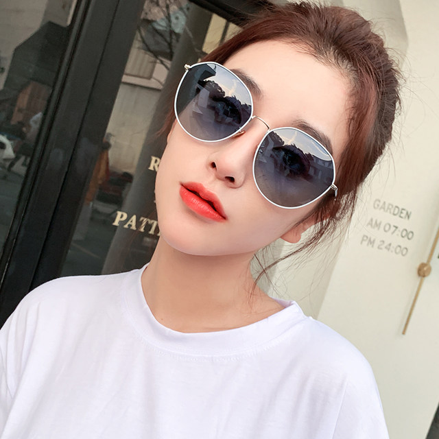 Sunglasses for women 2023 new style trendy summer big face slimming polarized anti-UV sunglasses with myopia degree