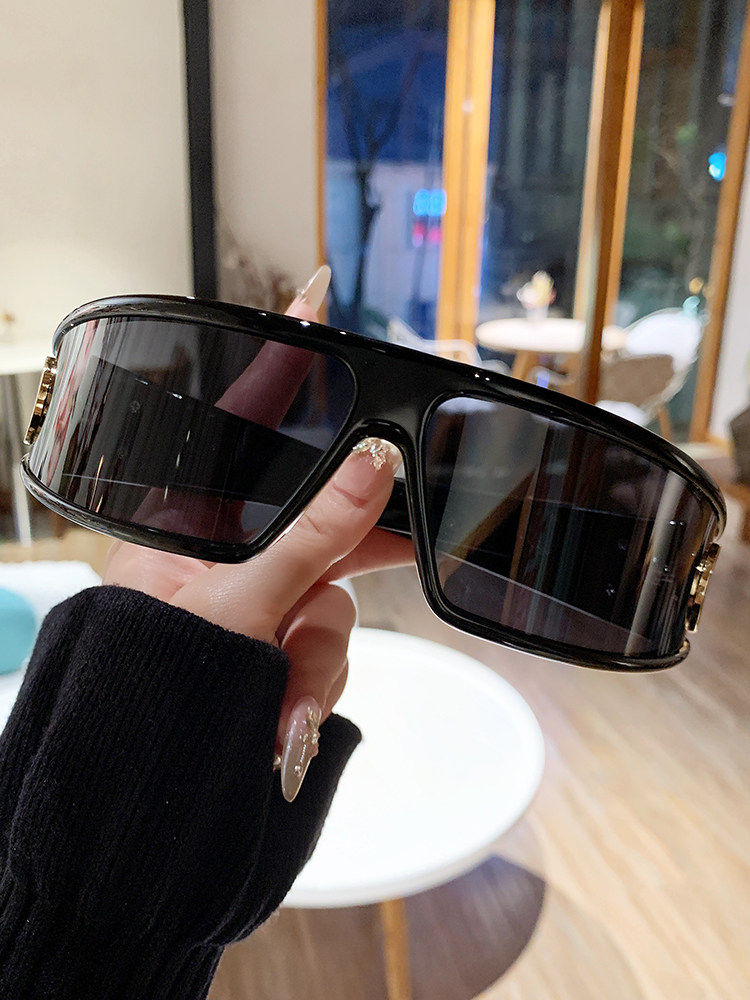 Wei Xue Cd Headband Sunglasses for Women 2025 Xiaohongshu Same Style Futuristic Y2K American Style Headband Retro Sunglasses