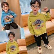 childrens clothing boys hooded sweatshirt spring autumn childrens tops autumn medium and large childrens autumn clothing 2021 new western fashion