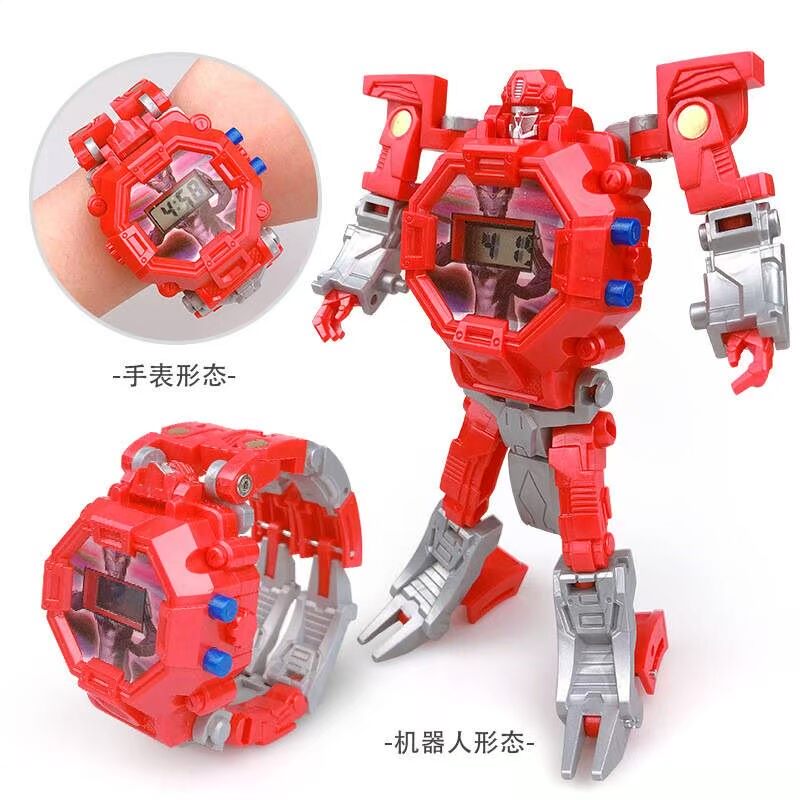 Đồng hồ kim cương điện tử biến dạng trẻ em xem đồng hồ robot bé Altman đồ chơi trẻ em đồng hồ - Đồ chơi giáo dục sớm / robot robot thông minh