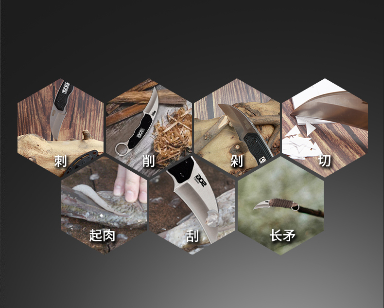 SOG ngoài trời tự vệ Máy cắt dao EDC dao quân sự sống sót dao kiếm sống còn với dao vuốt đại bàng dao đã nghỉ hưu - Công cụ Knift / công cụ đa mục đích kìm cắt đa năng