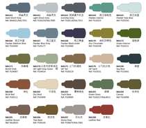 (Color Table 5)Vic micro-guest model water-based paint MA161-MA208 can be hand coated can be sprayed 7ml