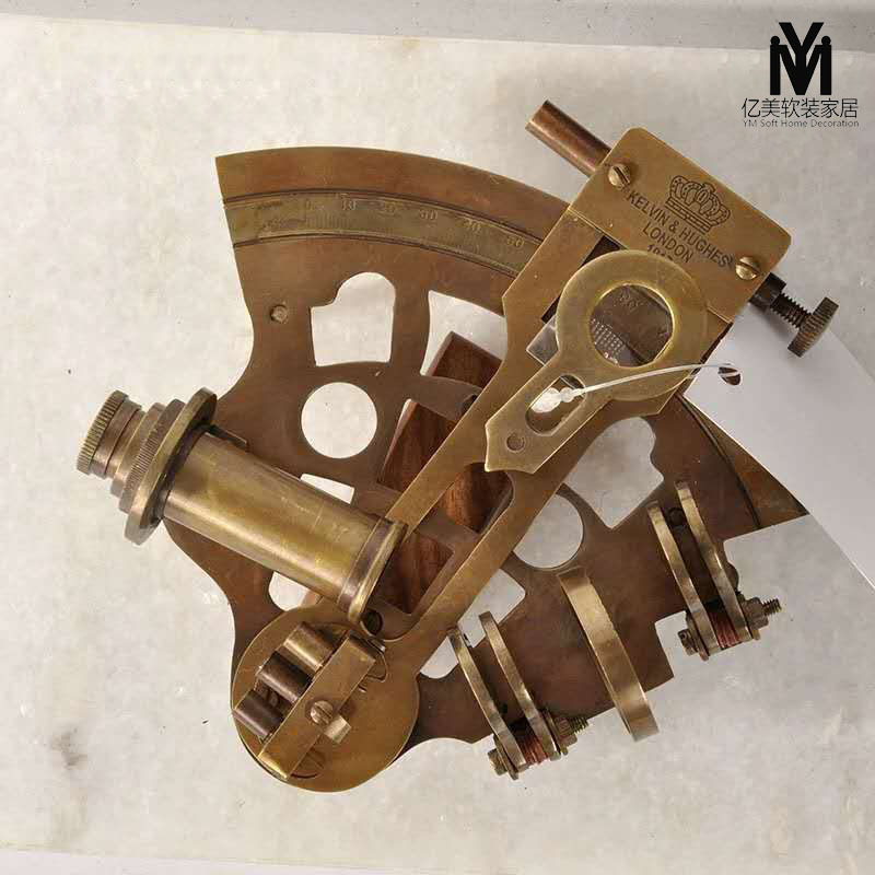 India Imported Pure Copper Sextant Ornament for Study Desk, Gift, Nautical Photography Prop, Model Craft India Imported Pure Copper Sextant Ornament for Study Desk, Gift, Nautical Photography Prop, Model Craft
