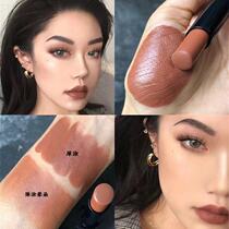 Lipstick Li Jiaqi recommends eating earth-colored magnetic buckle brown coffee-colored mocha color cosplay night field European and American makeup retro