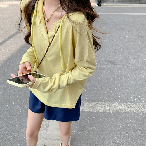 曾小咸 Летний комплект, тонкая толстовка с капюшоном, лонгслив, шорты, защита от солнца