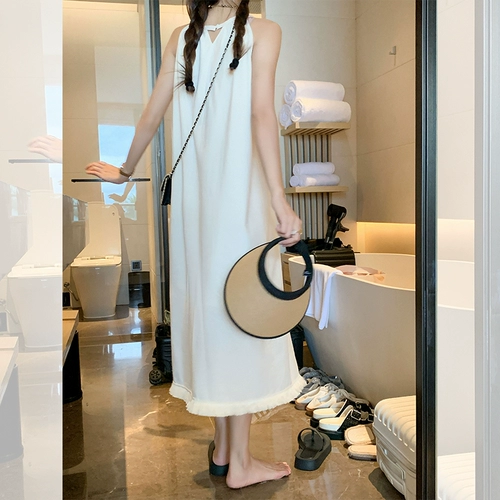 曾小咸 Сексуальное летнее платье, длинная юбка, французский стиль