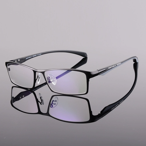 Lingshi Box Box Myopia Men's Light Оптические очки рамка бизнес -кардиологическая рама с очками готовый продукт коробка
