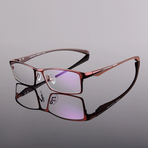 Lingshi Box Box Myopia Men's Light Оптические очки рамка бизнес -кардиологическая рама с очками готовый продукт коробка