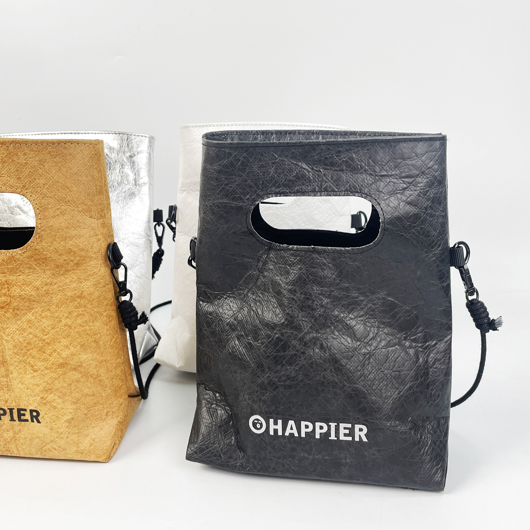 Retro Tyvek Small Square Bag, Versatile Crossbody Handbag with Practical Capacity - Thumbnail 5