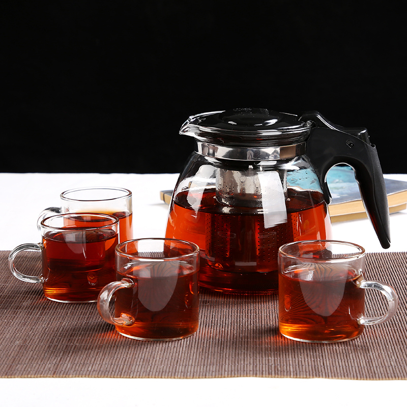 Tea pot floating cup glass filter tea set in tea filter tea cooker high temperature making teapot floating pot