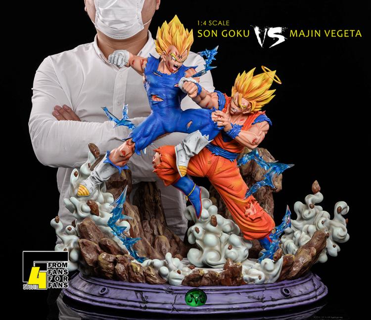 goku vs vegeta statue