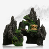 Fish Tank Decoration Landscape Mountain Peak Artificial Rock Aquarium Fake Aquatic Plants Scenery Fish Scene Simulation Ornaments Resin Artificial Rock