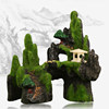 Fish Tank Decoration Landscape Mountain Peak Artificial Rock Aquarium Fake Aquatic Plants Scenery Fish Scene Simulation Ornaments Resin Artificial Rock
